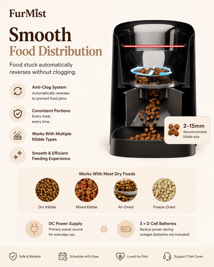 FurMist™ Smart WiFi Pet Feeder with HD Camera