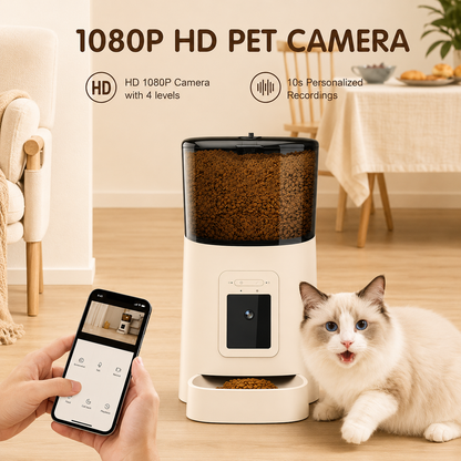 FurMist™ Smart WiFi Pet Feeder with HD Camera