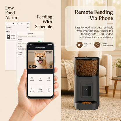 FurMist™ Smart WiFi Pet Feeder with HD Camera