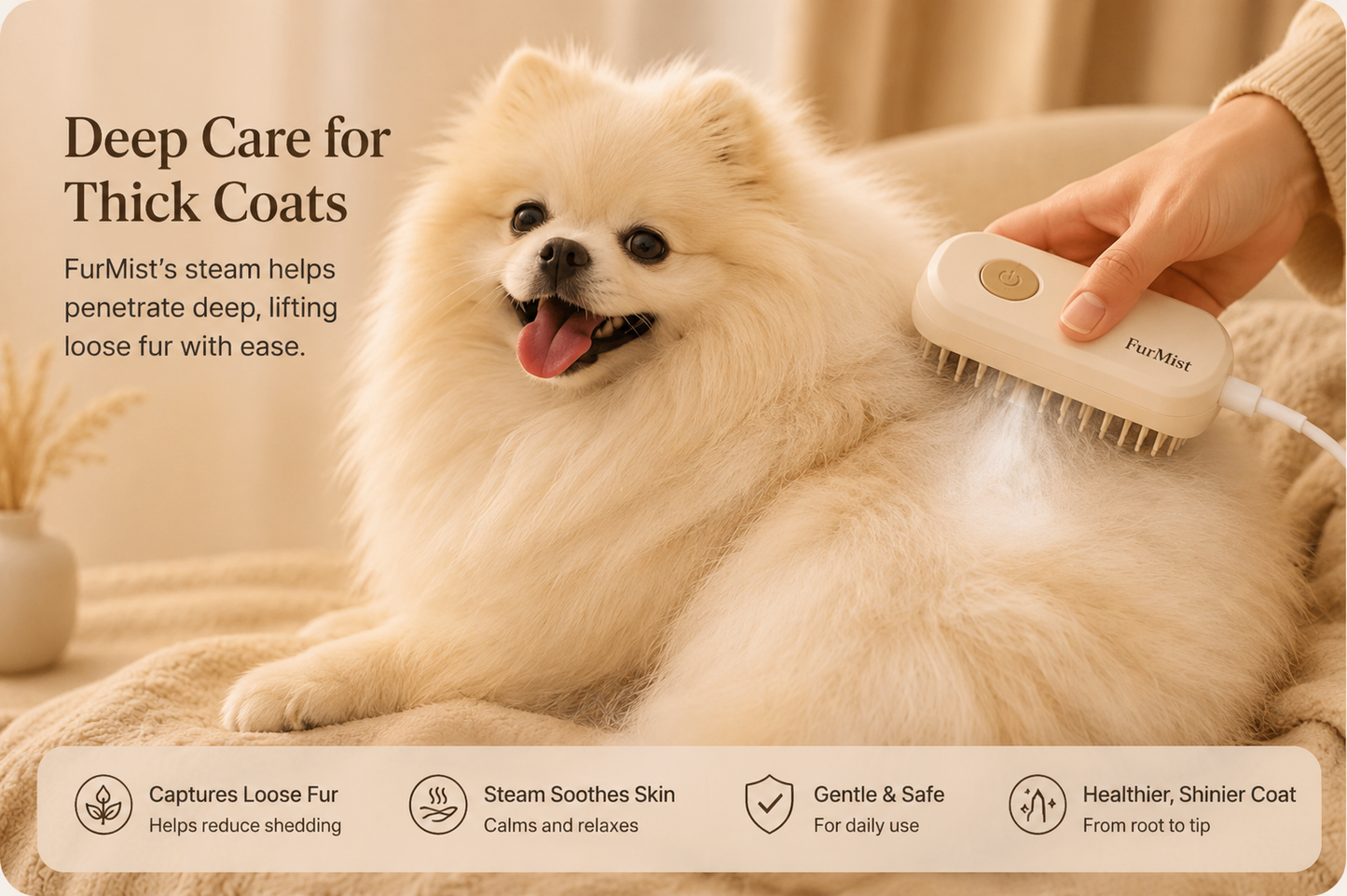 3-in-1 Electric Pet Brush